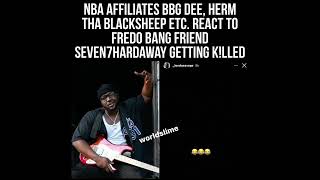 NBA Affiliates Reacts To #fredobang Homie Seven7Hardaway Getting K!lled #shorts #short #nbayoungboy