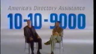 10-10-9000 Directory Assistance Commercial - MCI WorldCom - James Garner (1998)