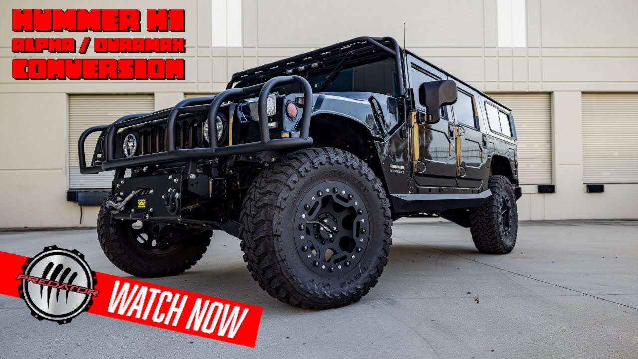 ONE OF A KIND HUMMER H1 ALPHA DURAMAX CONVERSION - YouTube