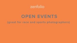 Create an open event - allowing visitors to search by keyword on your website! | Zenfolio Classic