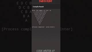Best C++pattern program tutorial video|| 💯🧠#shorts #youtubeshorts #coding#shortvideo