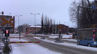 HMVY MUS 1925 passed KONEPAJAKATU (km 0492+0760) level crossing @ Vaasa, Finland