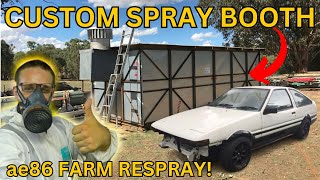 ae86 Respray Part 3 | Budget Spray Booth is Done!