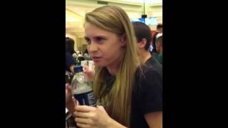 Sarah burping.