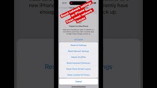 Resetting Network Settings To Fix Iphone Network And Email Issues
