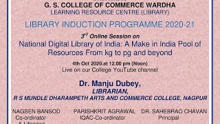 LIBRARY INDUCTION PROGRAM - 3rd Session