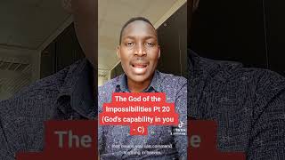 JD Mahaga Teaching: God's capability in you - C (Part 2)