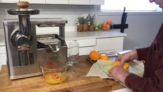 Gerson Therapy juice recipe: How to make orange juice using the PURE Juicer.