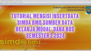 Tutorial cara pengisian insertdata untuk SIMDA BMD#tutorial