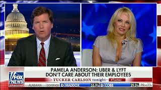 Pamela Anderson's cleavage on Jullian Assange and Putin: Part 2 - Tucker Carlson 6/5/18