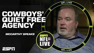 Mike McCarthy 'isn't bothered' by Cowboys lack of Free Agency moves | NFL Live