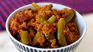 Ivy Gourd in spicy coconut masala | Saraswat Cuisine - Tendli Bhutti | Tindora Recipe