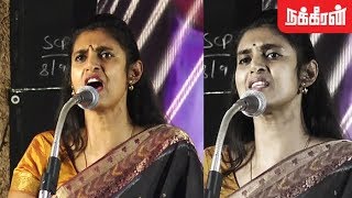 அதிரடி அரசியல் பேச்சு... Actress Kasthuri latest political speech | Ban NEET