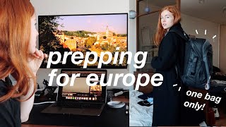 packing for a solo europe trip and being a ball of anxiety | leaving seoul for 9 days lol vlog