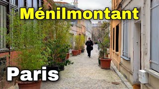 【HDR】Menilmontant : Walk in an old Working-class district in Paris 🚶