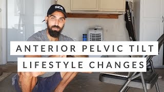 Anterior pelvic tilt lifestyle changes