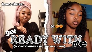 GET READY WITH ME + CATCHING UP 🖤 #grwm #getreadywithme