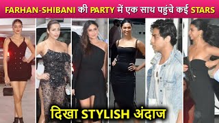 Kareena, Deepika, Malaika, Aryan, Suhana \u0026 Many Other Celebs Attend Farhan-Shibani's Wedding Party