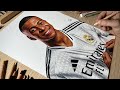 Drawing Kylian Mbappé (Real Madrid) • Time Lapse