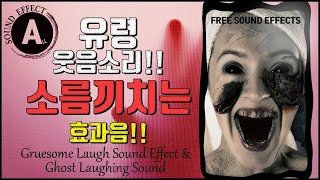 소름끼치는 웃음 소리!! 유령 웃음 소리(Ghost Laughing Sound)!! Gruesome Laugh Sound Effects!! [저작권 없는 무료 효과음]