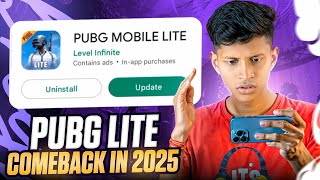 PUBG MOBILE LITE INDIA COME BACK IN 2025 😍 PUBG LITE IS BACK OR UNBAN ?