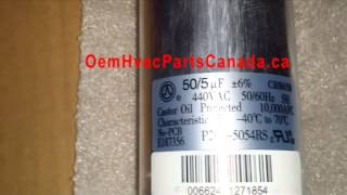 Dual Run Capacitor 50/5 uf 440 volt P291-5054RS