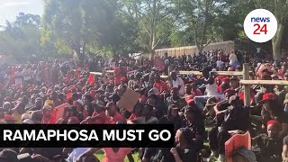 WATCH | EFF shutdown: Protesters head to compound that houses the president’s official home