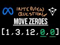 Move Zeroes - LeetCode 283 - JavaScript