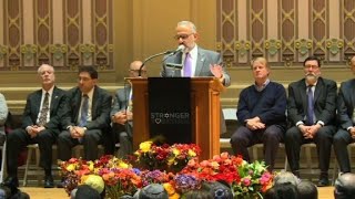 Multifaith service calls 'for love, not hate' day after shooting