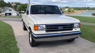 1991 Ford F150 Short bed 2 wheel drive walk around video