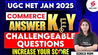 UGC NET Answer Key 2025 | UGC NET Commerce Answer Key Challenge | UGC NET Answer Key | Konica Mam