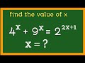 ।। A nice exponential equation ।। solve for x @mathscuriosity494