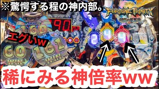 【レア倍率降臨】爆音フォーチュントリニティ4で神内部を堪能してきたw【メダルゲーム】