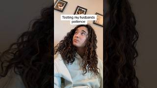 Testing my husbands patience #married #couple #couplegoals