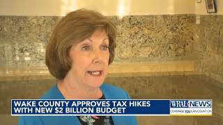 Wake County approves tax hikes with new $2 billion budget