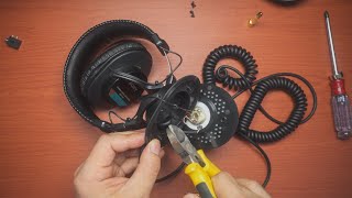 Sony MDR-7506 Detachable Cable Mod (Korean)