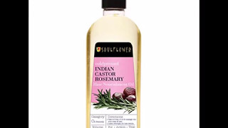 Soulflower Cold Pressed Castor \u0026 Rosemary Hair Nourishment Oil  Top 100% Pure Castor \u0026 Rosemary Oil