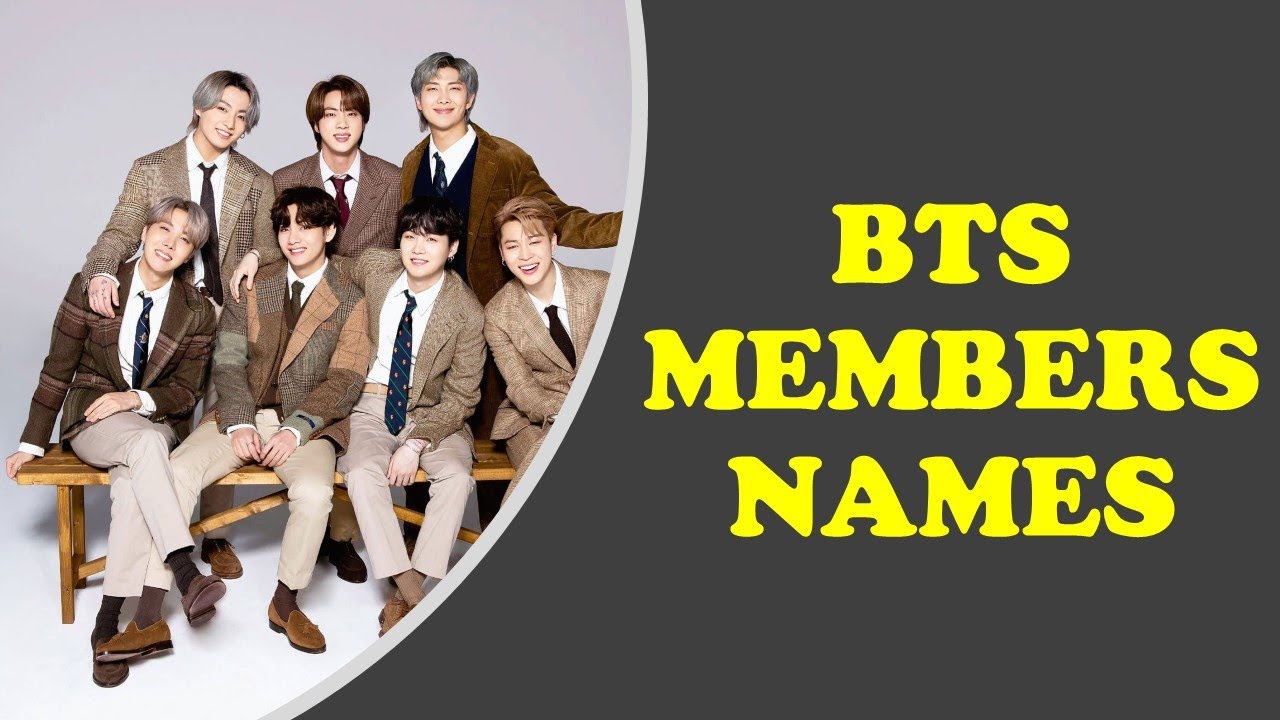 BTS MEMBERS NAMES AND PICTURES - YouTube