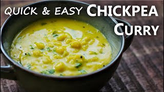 Quick & Easy CHICKPEA CURRY Recipe for a Vegetarian and Vegan Diet | Indian Style Chickpea Recipes