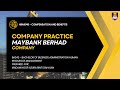 HRM648 - COMPENSATION AND BENEFITS COMPANY PRACTICE (MALAYAN BANKING BERHAD)