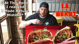 The Reaper Taco Challenge (WARNING: SPICY) | Gringo's Tacos - Jersey City, NJ | L.A. BEAST