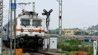 Superb ACCELERATION by the WAP-7 and WAP-4 Electric Locomotives | Indian Railways