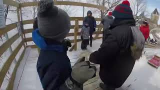 Toboggan run Old Quebec City