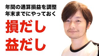 年末に向けて損だし・益だしをしよう | 今年の損益を通算して節税 #投資