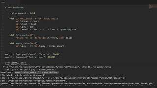 Python OOP Tutorial 2 Class Variables