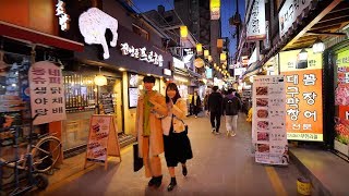 【4K60FPS】 Walking around Seochon Village, Seoul, Korea 서촌마을, 세종마을음식문화거리, 통인시장