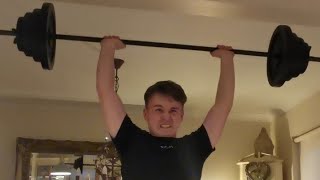 55KG Overhead Press for 3 - Road To 60KG