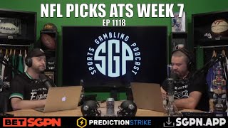 NFL Predictions Week 7 - Sports Gambling Podcast (Ep. 1118) - NFL Picks - Free NFL Picks Today