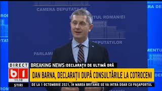 AICI DECLARATIA LUI DAN BARNA: PROPUN CA EU, ORBAN SI HUNOR SA INTRAM IN GUVERN CA VICEPREMIERI