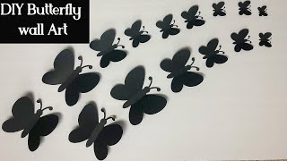 How To Make Paper Butterfly || Paper Butterfly Wall Art || Butterfly Wall Decoration Ideas